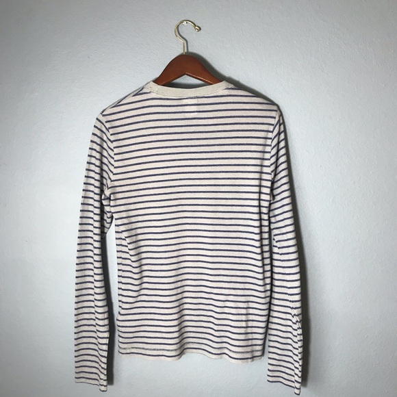 Hollister Gray & Navy Striped Thermal - Picture 3 of 4